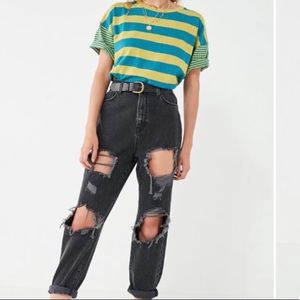 Black Ripped Loose BDG Jeans from Urban Outfitters